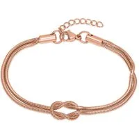 Unique Armband Roségoldenes Liebesknoten Partnerarmband B5286-R