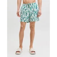 Jack & Jones Badeshorts JPSTMAUI VIBES NOVELTY AOP SWIM SHORT SN Kunstfaser