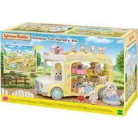 Sylvanian Families Spielzeug-Bus Erlebniskindergarten Bus Regenbogen (5744)