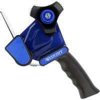 WESTCOTT Versandkarton Paketbandabroller, Paketklebeband Abroller für Paketband Kern-Ø 76 mm, Für Paketband 50 mm x 66 m