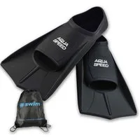 Aqua Speed Flosse Kurze Trainingsflossen Hoher Vortrieb Perfekt für Schwimmtraining, Maximale Kraftübertragung durch verstärkte Seitenelemente