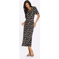 Sieh an! Jerseykleid Jersey-Kleid Kurzarm