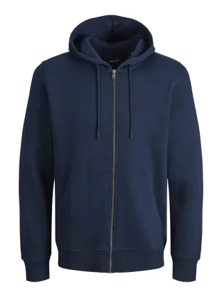 JACK&JONES - JJEBRADLEY SWEAT ZIP HOOD NOOS PLS navy blazer