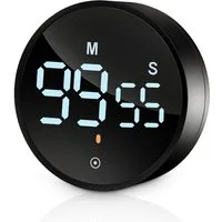 SinLaw Intervall-Timer Küchentimer Magnetisch Timer digital,Magnetischer Timer für das Kochen (1-St), Wenden Sie sich der Zeit zu,digitaler timer und stoppuhr