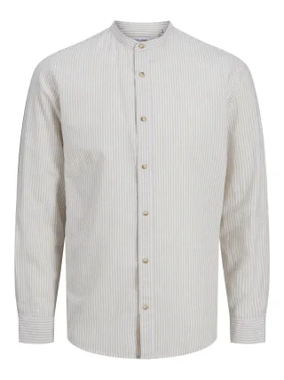 JACK&JONES - JJESUMMER BAND SHIRT LS SN oxford tan - Gr. - M