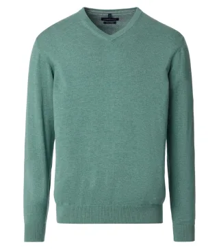 CASAMODA - Pullover mit V-Ausschnitt blau - Gr. - XL