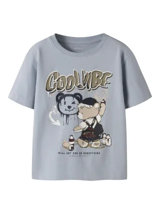 NAME IT - NMMDIGRO SS NREG TOP Blue Fog - Gr. - 104