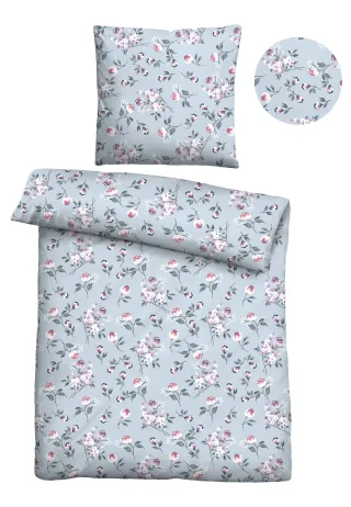 Castell - Markenbettwäsche Bettwäsche "0351106" 2 Stk. Poly-Cotton, wohlig warm, pflegeleicht, atmungsaktiv, Reißverschluss