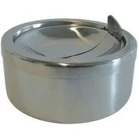 BURI Aschenbecher Aschenbecher mit Klappverschluß