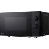 LG Mikrowelle MS2082F, Mikrowelle, 20 l, 3 Stufen + Auftauen & Warmhalten, Elegante Vollglastür