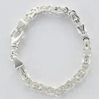 HOPLO Silberarmband Silberkette Königskette Länge 21cm - Breite 6,1mm - 925 Silber