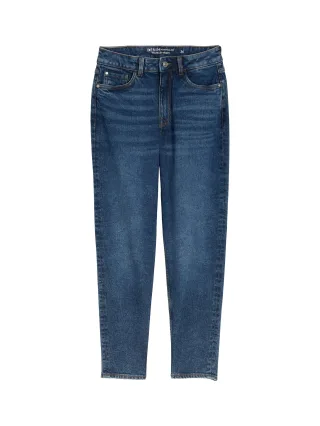 Denim Tom Tailor - TTLINLEY MOM High Waist Ankle Jeans used dark stone blue denim - Gr. - 27