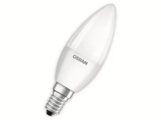 OSRAM LED-Lampe, CLB40, E14, EEK: F, 4,9W, 470lm, 2700K, 4 Stk