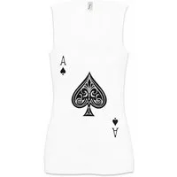 Urban Backwoods Tanktop Ace Of Spades I Ärmelloses Damen T-Shirt Pik As Spade Ace Poker Card Karte Royal Flush Spielkarte