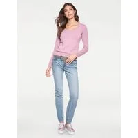 heine Strickpullover Rundhals-Pullover Langarm Feinstrick