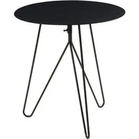 en.casa Beistelltisch, »Nopimi« Metall rund 45 x Ø43 cm Schwarz, matt