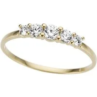 Firetti Goldring Schmuck Geschenk Gold 333 Memoire Ring, mit Zirkonia (synth)