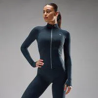 MP Damen Tempo Ultra Seamless Zip-Jacke – Deep Midnight - XS