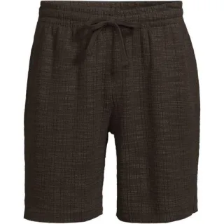 Schlupf-Shorts mit Struktur, Herren,  Braun, Baumwolle/Polyester, by Lands' End
