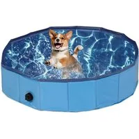 relaxdays Hundepool Blauer Hundepool, (1-tlg), M
