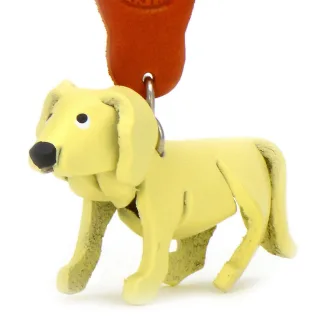 Golden Retriever Hund Schl?sselanh?nger aus Leder