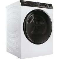 Haier Wärmepumpentrockner HD90-A3TEAM5, Smart hOn App mit künstlicher Intelligenz, Ablaufschlauch