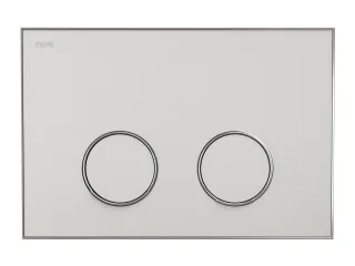 MEPA Frame Betätigungsplatte 2-Mengen Warmgrau-Mattsilber, 421063 421063