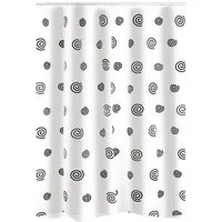 Ridder Duschvorhang Snail schwarz Breite 180 cm