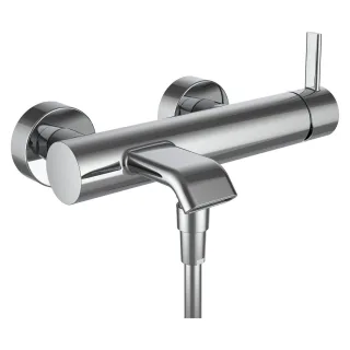 LAUFEN Wannenarmatur Aufputz MEDA mit Zubehör Kunststoffschlauch 1500 mm und Handbrause MyTwin100 ch HF506660100600