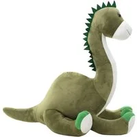 vidaXL Greifspielzeug Dino Kuscheltier Brontosaurus Plüsch Grün