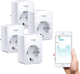 TP-Link Tapo P110 (4er-Pack) [WLAN-Steckdose mit Strommessfunktion] weiß