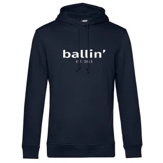 Basic Hoodie von Ballin Est. 2013 in der farbe Blau und in größe XXL.