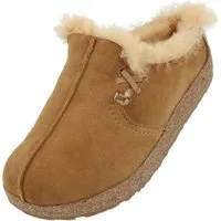 Haflinger Haflinger Saskatchewan Lammfell Leder Hausschuhe Unisex Hausschuh
