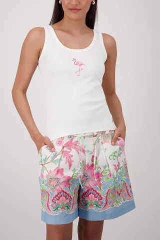 monari - Top mit Flamingoprint - Gr. - 46