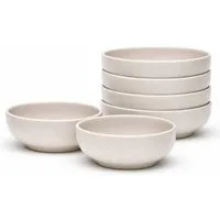 van Well Müslischale Malmö, Schale 15 cm, 6 Stück, Steingut, (Set, 6-tlg), spülmaschinen- und mikrowellengeeignet