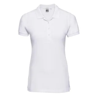 Russell - Poloshirt Stretch für Damen (Weiß)
