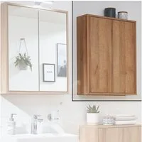 FACKELMANN Hängeschrank Finn Doppel-Hängeschrank 60cm - Ast-eiche