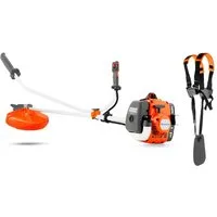 Husqvarna Benzin-Motorsense 122R, 2-Takt Freischneider, 43 cm Schnittbreite, Tap 'n Go Kopf