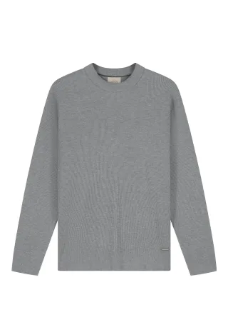 Dstrezzed - DS_Oscar Rib Mockneck Grey Melange - Gr. - S