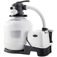 Intex Sandfilteranlage Sandfilterpumpe & Salzwasser System QX2600 (8m³l/hr, bis 56m³ Pool)