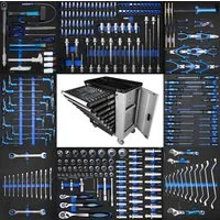 Imperiumtools Werkstattwagen XXXL Werkzeugwagen gefüllt 8 Schubladen IMPERIUMTOOLS Werkstattwagen, befüllt, inklusive Werkzeuge