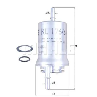 Mahle Kraftstofffilter Audi Seat Skoda VW KL176/6D