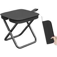 Jumpeak Klappstuhl Klappbarer Hocker, Handtaschen-Design, Tragbar, 100 kg, Outdoor, Gefaltet nur handygroß – ein Finger genügt zum Tragen