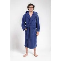 OTTO home Unisex-Bademantel Lillou, ideal für Sauna & Spa, Hotelbademantel, Morgenmantel, Langform, Microfaser, Kapuze, Gürtel, kuschelig weicher Fleece, plüsch, für Damen und Herren, XS-3XL