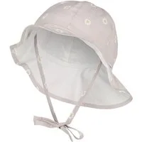 Sterntaler® Sonnenhut Sonnenhut Gänseblümchen (1-St) Sonnenhut mit Gänseblümchen, Gummi, Bindeband & Nackenschutz