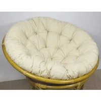 Rattani Sitzkissen Polster Kissen Auflage für Rattan Papasansessel Fb beige