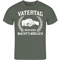 deinshirt Print-Shirt Herren T-Shirt Vatertag mein Sohn machts möglich Funshirt mit Motiv