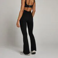 MP Damen Tempo Schlag-Leggings mit geraffter Vorderseite – Schwarz - L