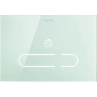 Duravit DuraSystem Betätigungsplatte WD5003012000 22,98 x 15,7 cm, berührungslos, Glas weiß, für WC