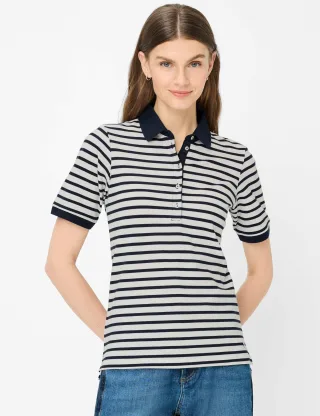 Brax Damen Polo Style CLEO navy, dunkelblau, Gr. 34